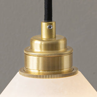 Xen Suspension En Laiton Et Albâtre Minimaliste Moderne