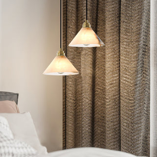 Xen Suspension En Laiton Et Albâtre Minimaliste Moderne