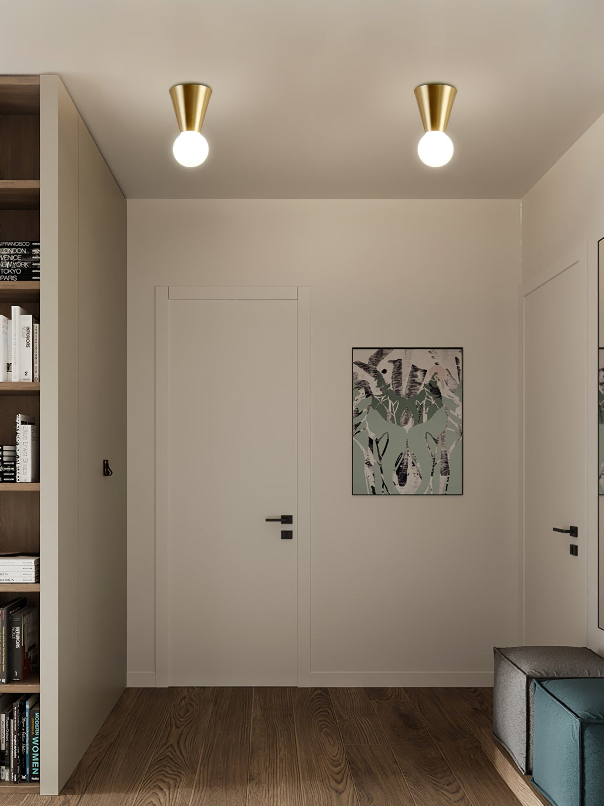 Florene Lampe Plafonnier Moderne Minimaliste en Verre
