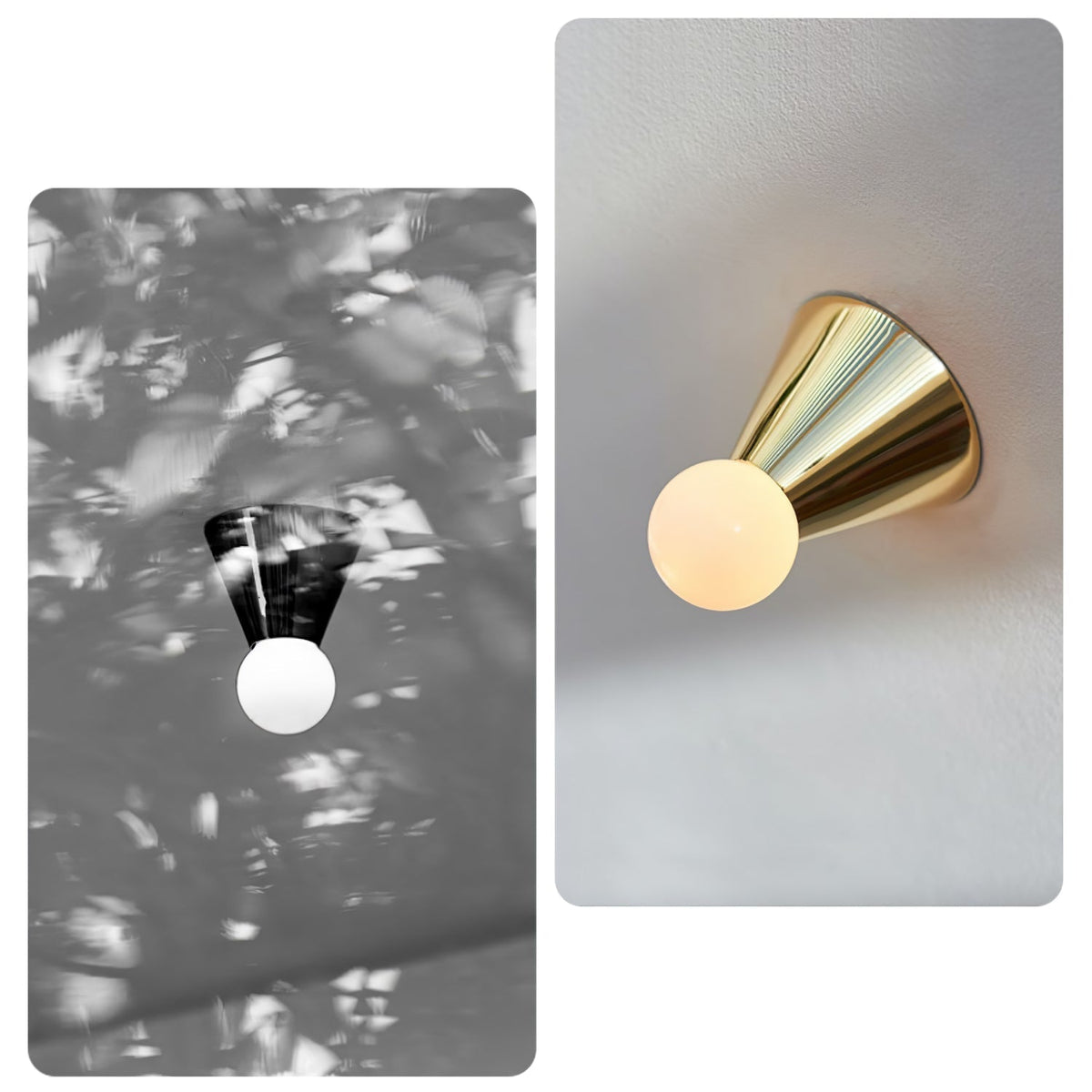 Florene Lampe Plafonnier Moderne Minimaliste en Verre