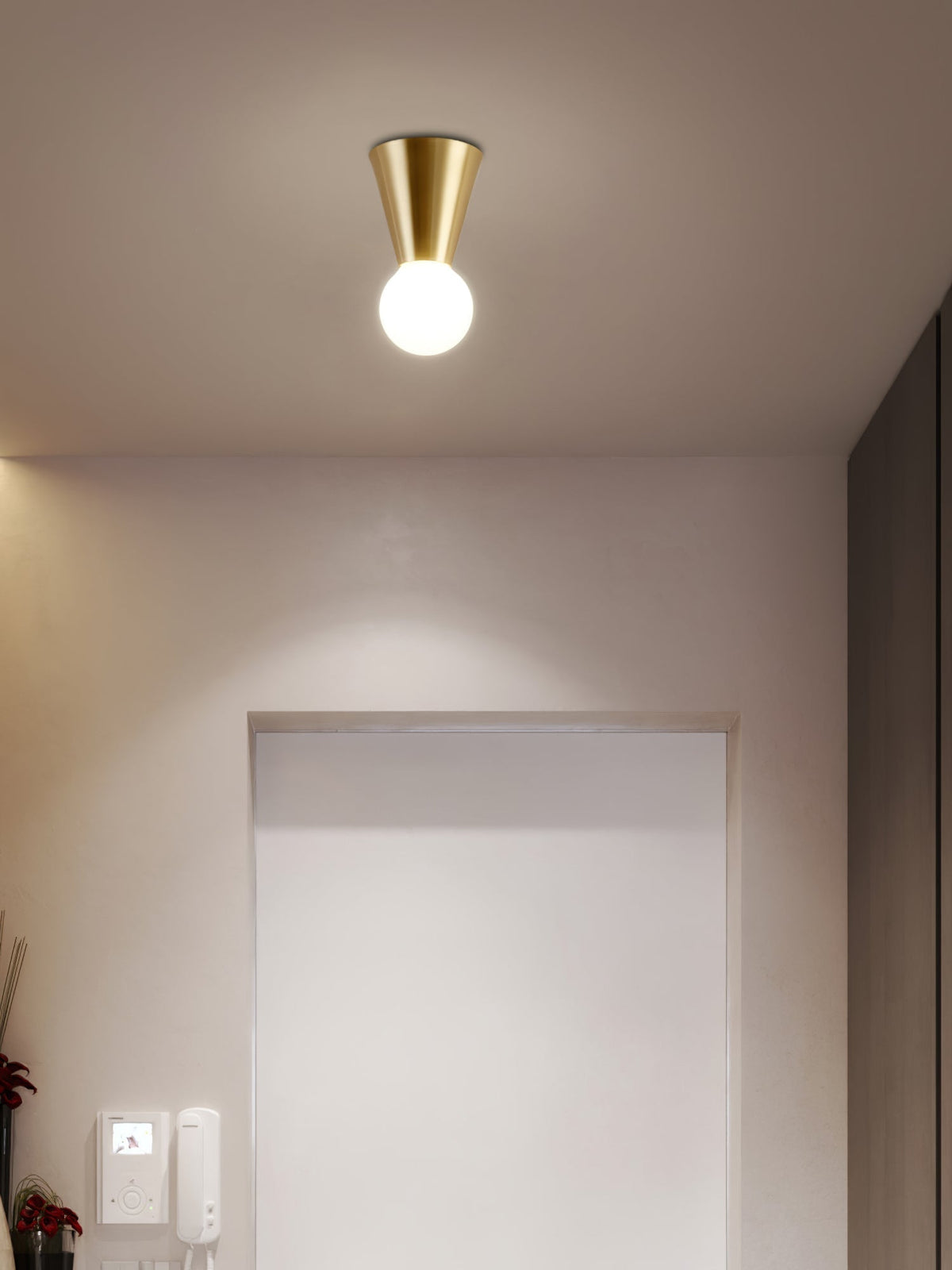 Florene Lampe Plafonnier Moderne Minimaliste en Verre