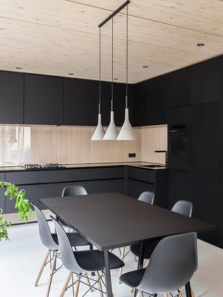 Conical Concrete Pendant Light-Neutral Decor