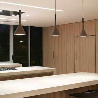 Conical Concrete Pendant Light-Neutral Decor