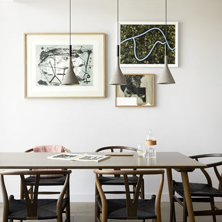 Conical Concrete Pendant Light-Neutral Decor