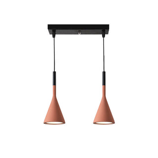 Solara Lampe suspendue conique en béton industrielle-Luire