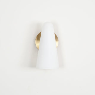 Conical Glass Wall Lamp-Neutral Decor