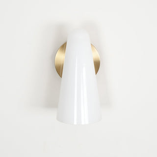 Conical Glass Wall Lamp-Neutral Decor