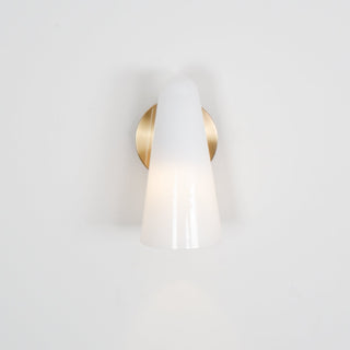 Conical Glass Wall Lamp-Neutral Decor