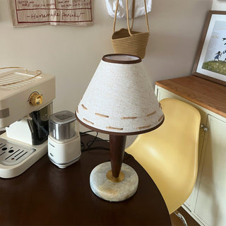 Taylor Lampe de Table Vintage en Tissu