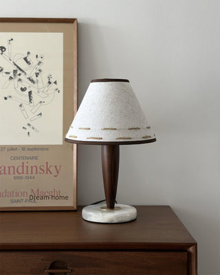 Taylor Lampe de Table Vintage en Tissu