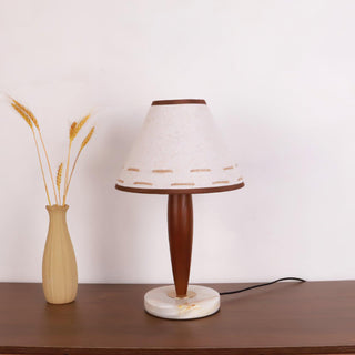 Taylor Lampe de Table Vintage en Tissu