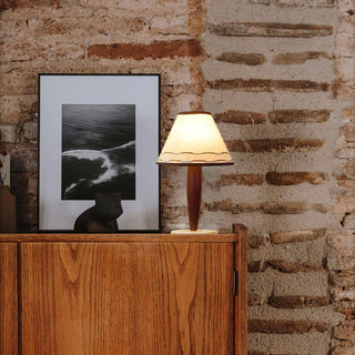 Taylor Lampe de Table Vintage en Tissu