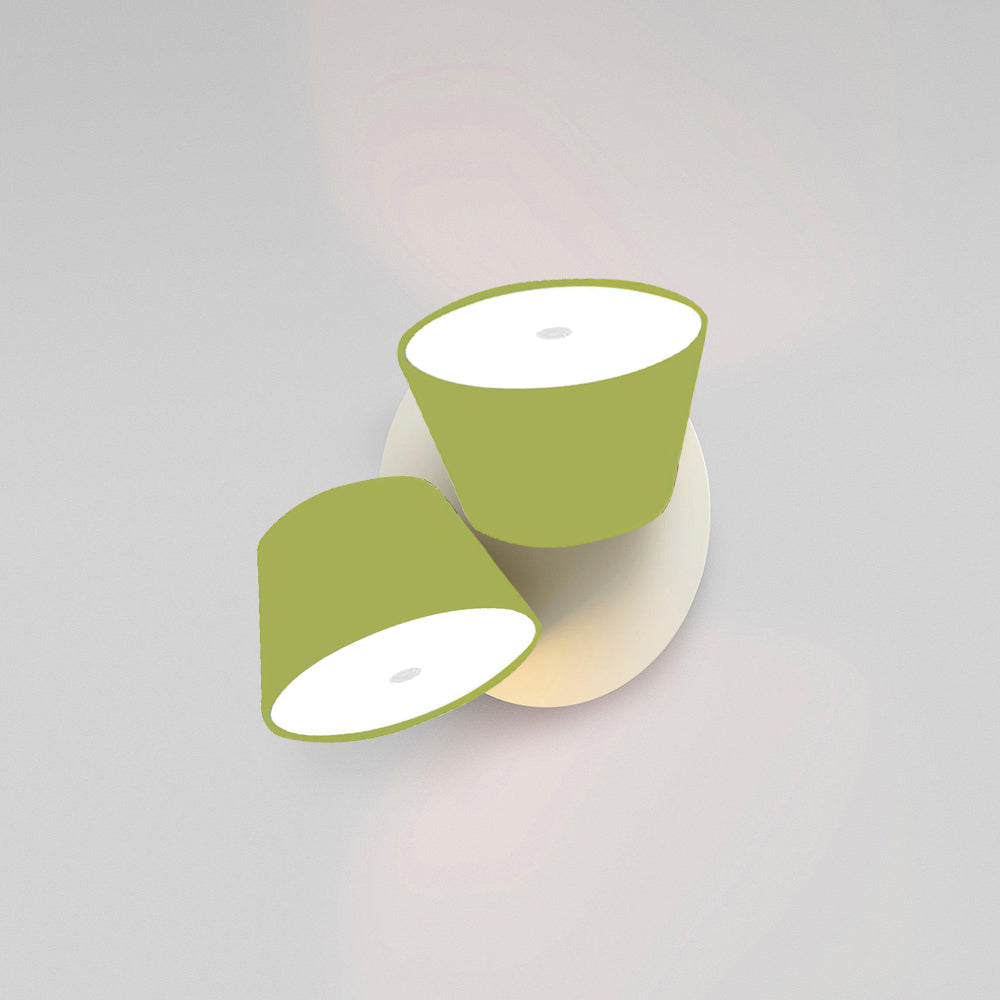 Fivra Dual Shade Wall Lamp-Neutral Decor