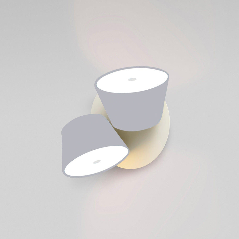Fivra Dual Shade Wall Lamp-Neutral Decor