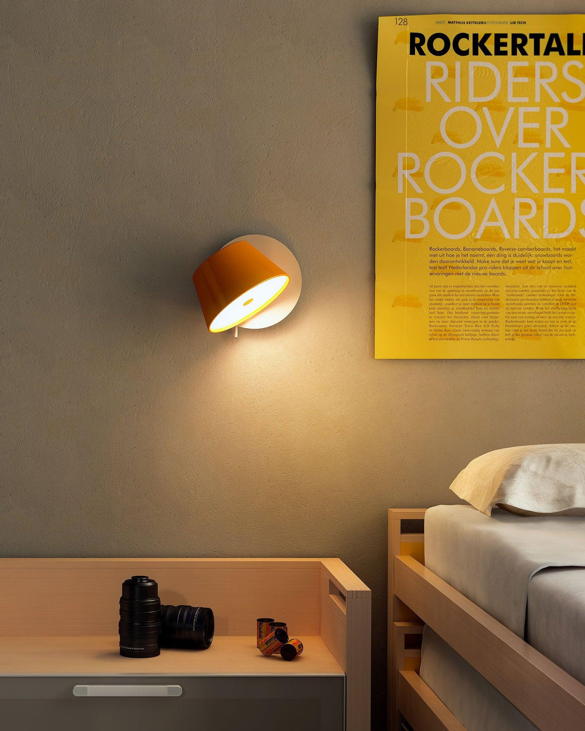 Fivra Dual Shade Wall Lamp-Neutral Decor