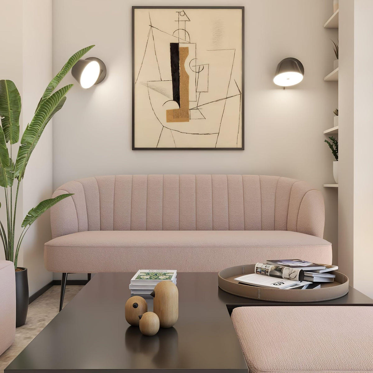 Fivra Dual Shade Wall Lamp-Neutral Decor