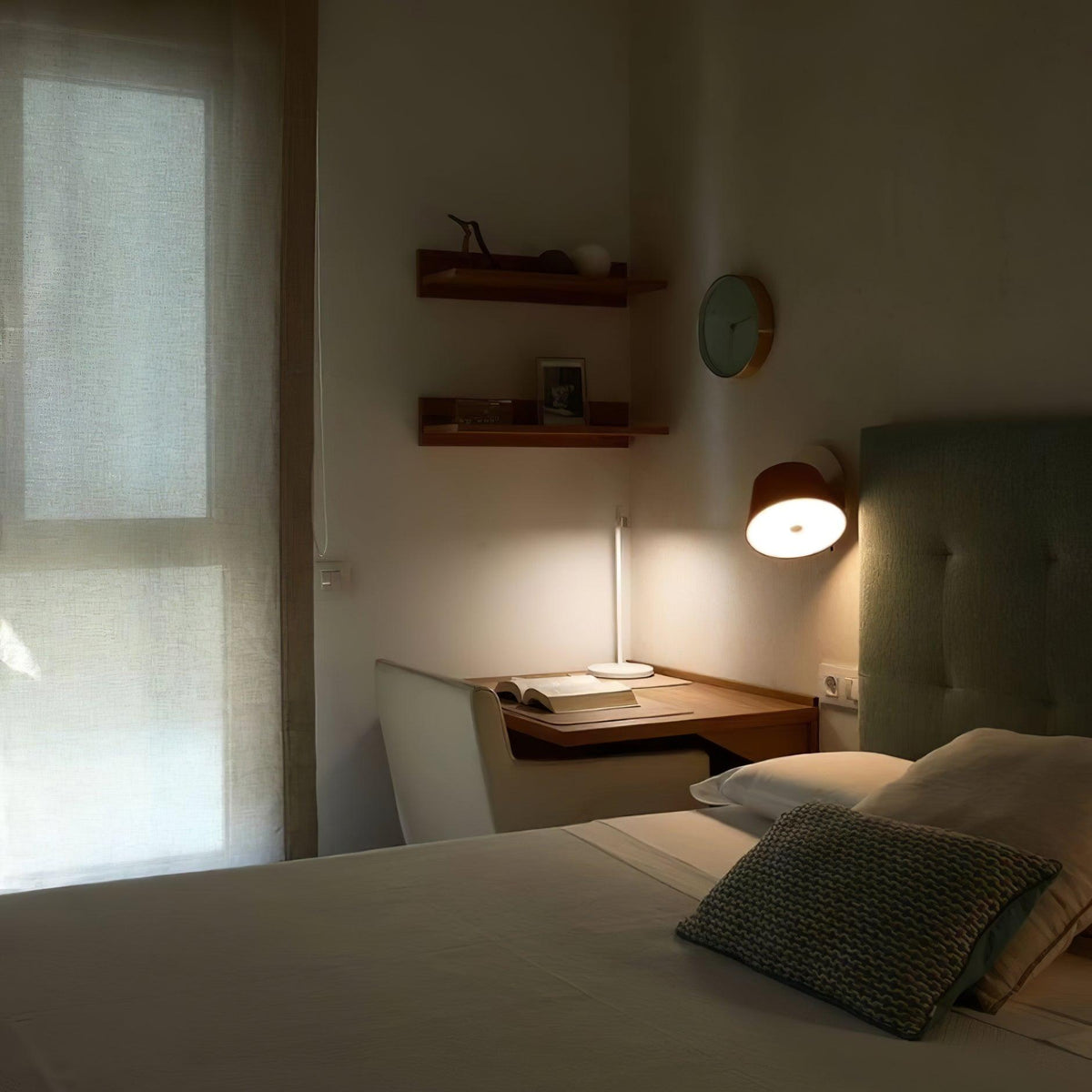 Fivra Dual Shade Wall Lamp-Neutral Decor