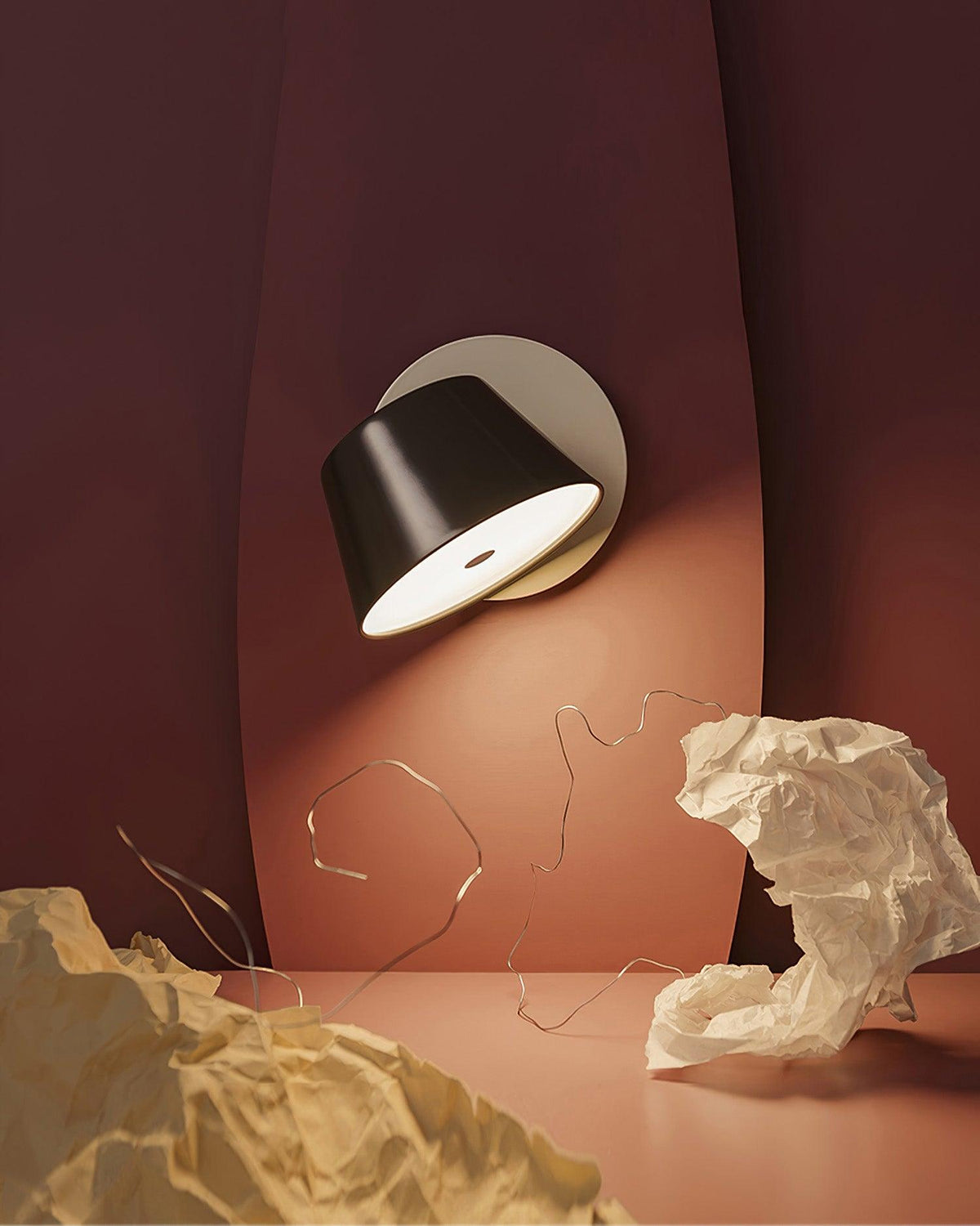 Fivra Dual Shade Wall Lamp-Neutral Decor