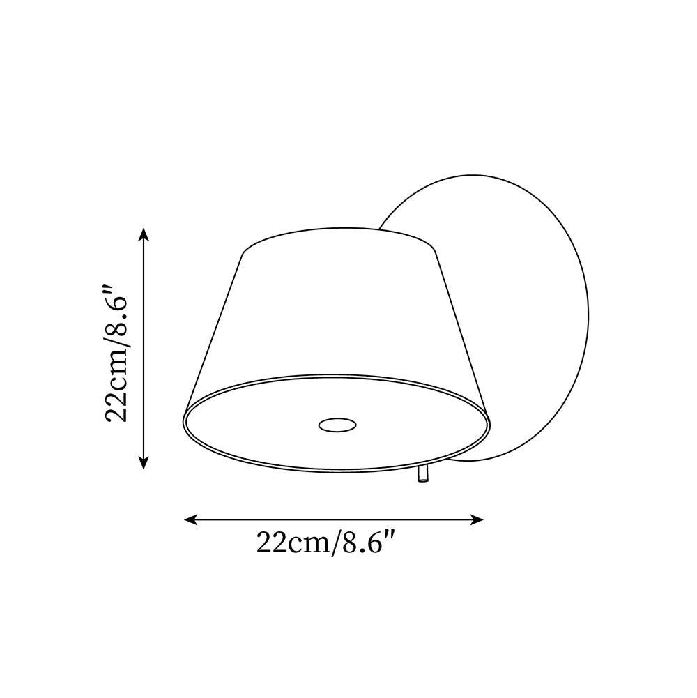 Fivra Dual Shade Wall Lamp-Neutral Decor