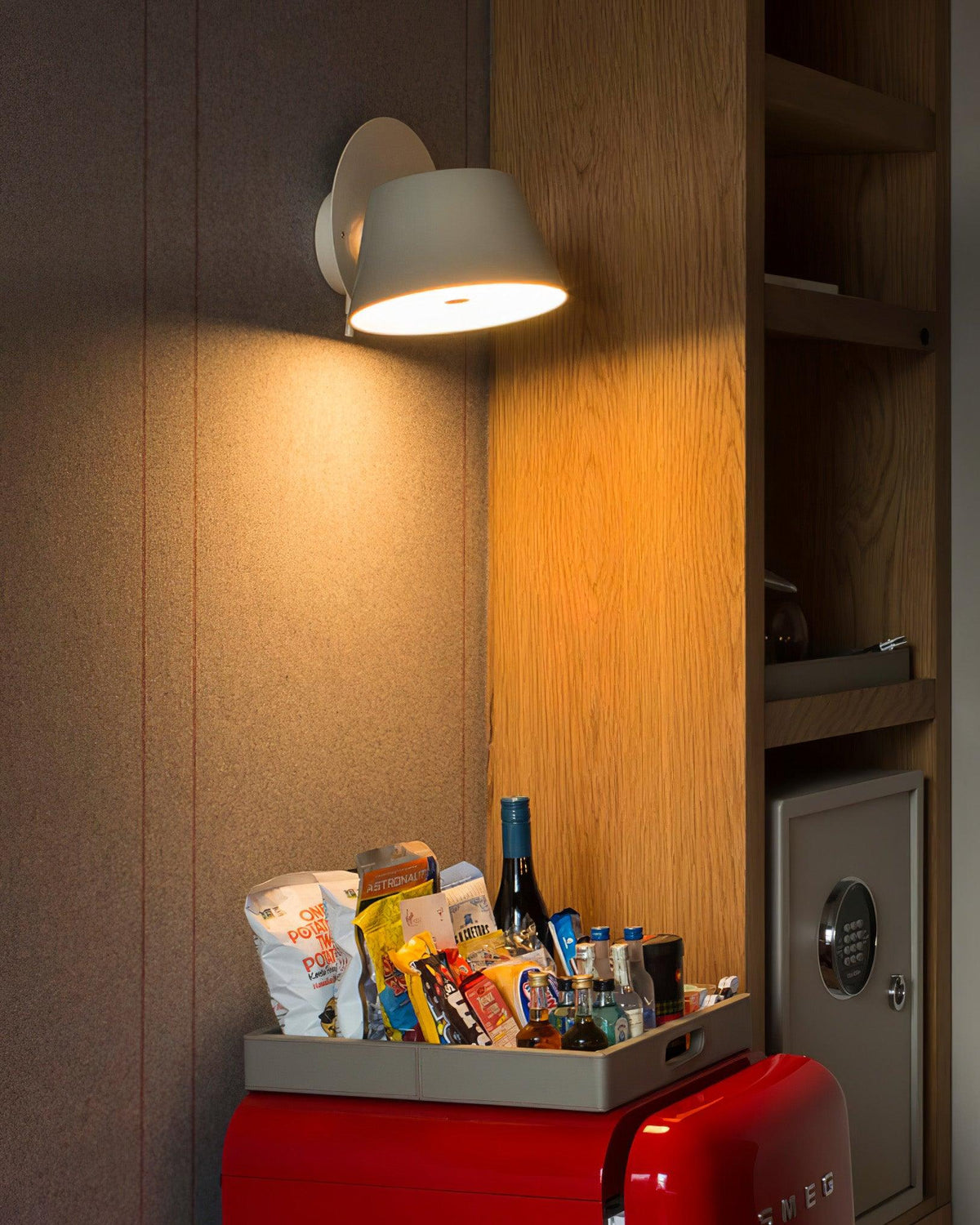 Fivra Dual Shade Wall Lamp-Neutral Decor