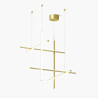 Gridline Linear Chandelier-Neutral Decor