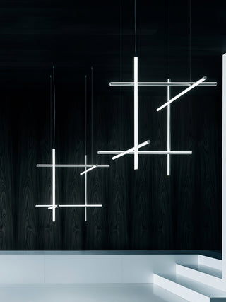 Gridline Linear Chandelier-Neutral Decor