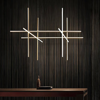 Gridline Linear Chandelier-Neutral Decor