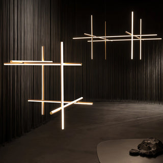Gridline Linear Chandelier-Neutral Decor