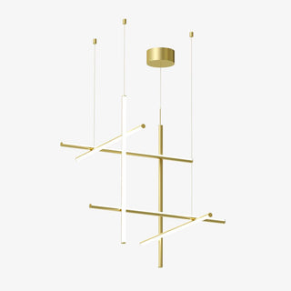 Gridline Linear Chandelier-Neutral Decor
