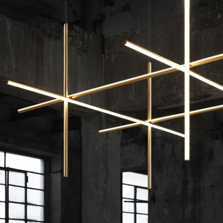 Gridline Linear Chandelier-Neutral Decor