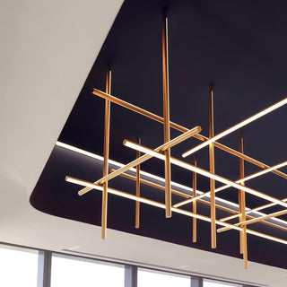 Gridline Linear Chandelier-Neutral Decor