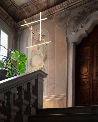Gridline Linear Chandelier-Neutral Decor