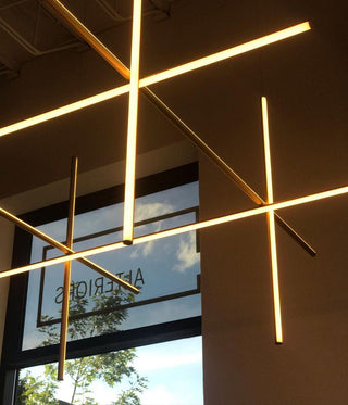 Gridline Linear Chandelier-Neutral Decor