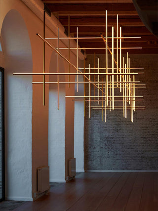 Gridline Linear Chandelier-Neutral Decor