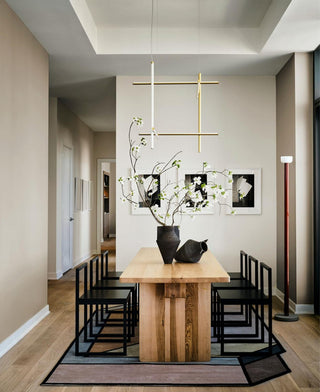 Gridline Linear Chandelier-Neutral Decor