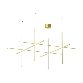 Gridline Linear Chandelier-Neutral Decor