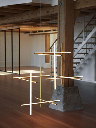 Gridline Linear Chandelier-Neutral Decor