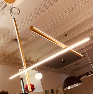 Gridline Linear Chandelier-Neutral Decor