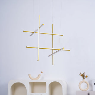 Gridline Linear Chandelier-Neutral Decor