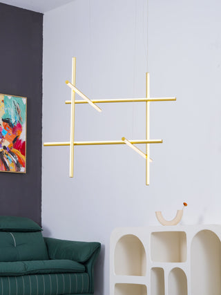 Gridline Linear Chandelier-Neutral Decor