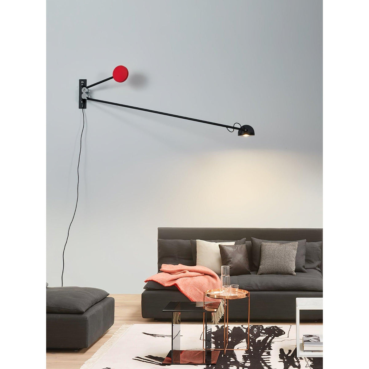 Cipher Lampe Murale Métal Art Minimaliste Moderne