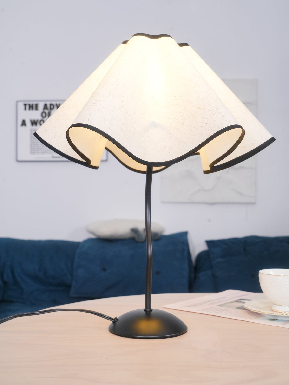 Luminova Lampe de Table en Tissu Artistique