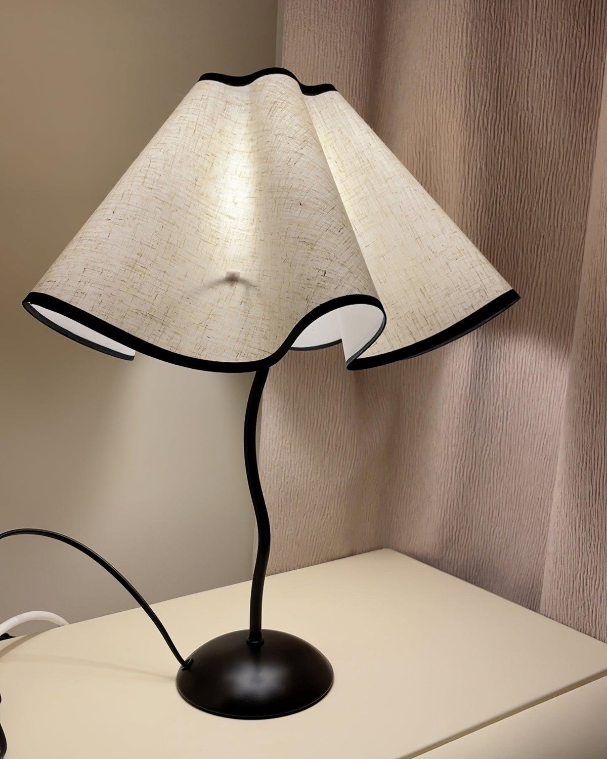 Luminova Lampe de Table en Tissu Artistique