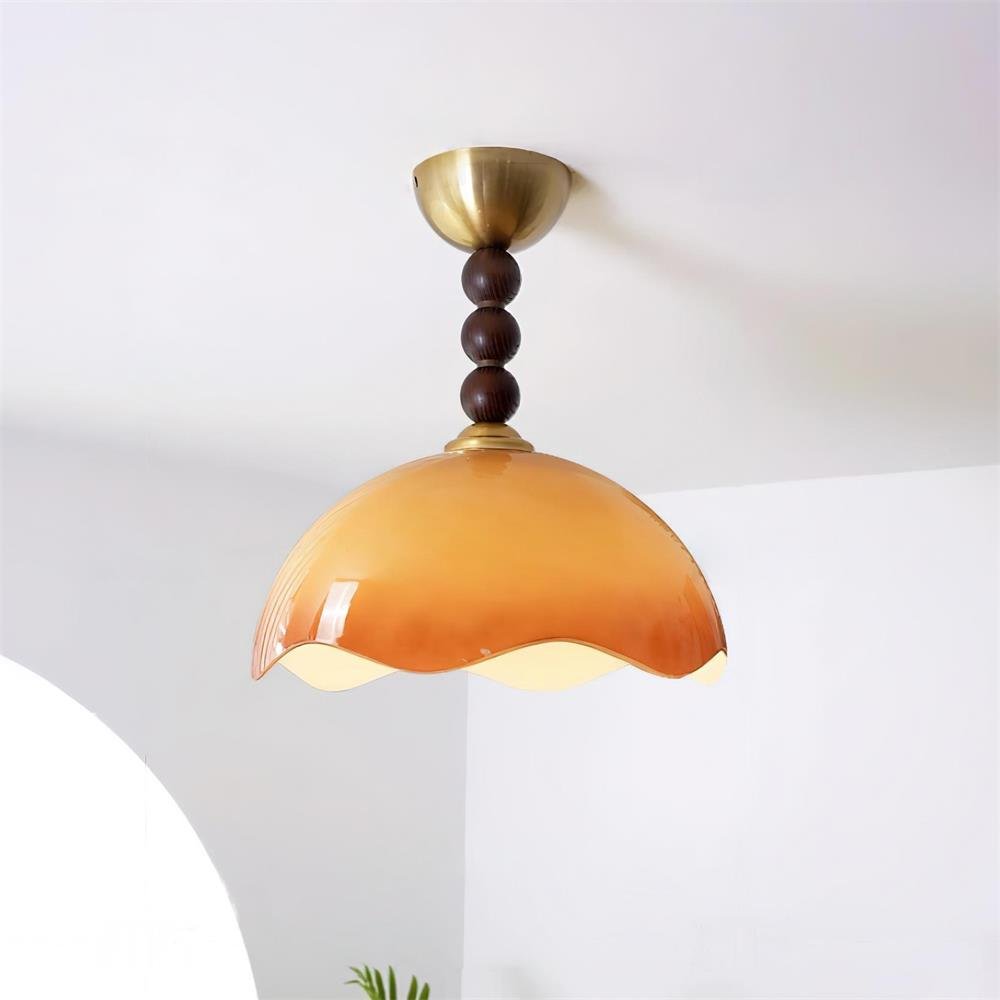 Edreris Plafonnier Art Nordique en Verre Coral