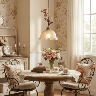 Coralise Rose Pendant Lamp-Neutral Decor