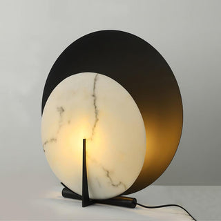 Astix Lampe de Table en Albâtre Demi-Lune
