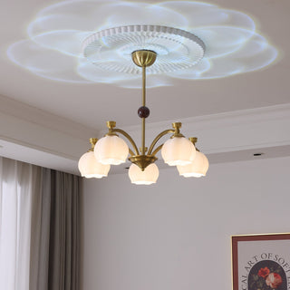 Alshaarae Lustre Bois Verre Arc Premium Traditionnel