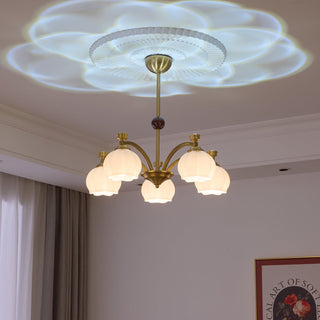 Alshaarae Lustre Bois Verre Arc Premium Traditionnel