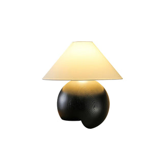 Halise Lampe de Table en Bois Organique