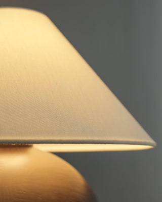Halise Lampe de Table en Bois Organique